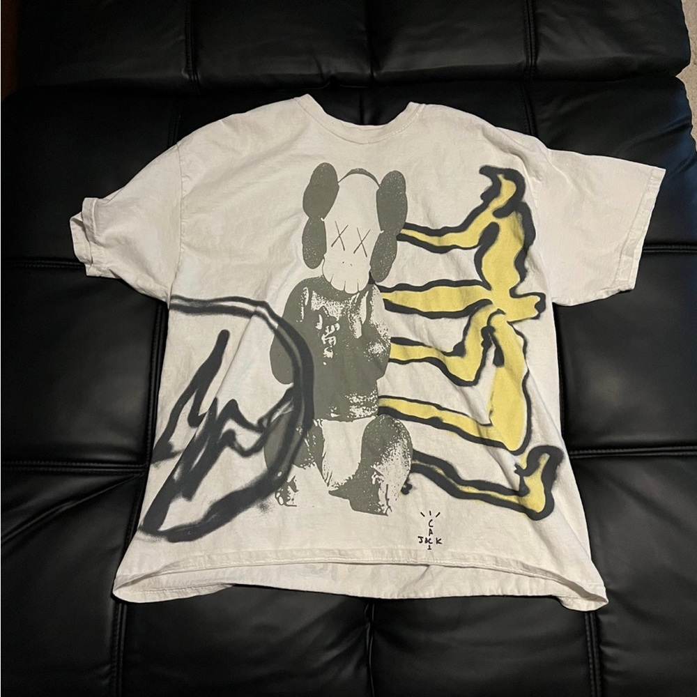 Cactus Jack by Travis Scott X Kaws For Fragment Tee ‘Vinatge Wash’